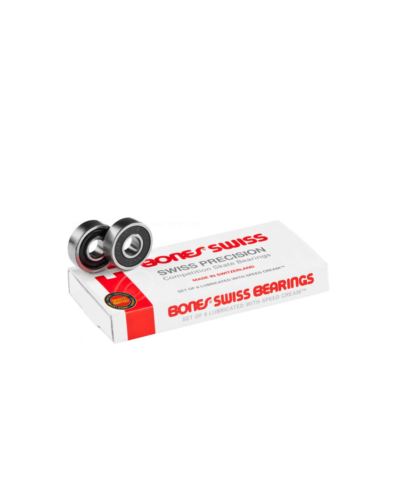 Bones Swiss Skateboard Bearings 8 Pack Bearings