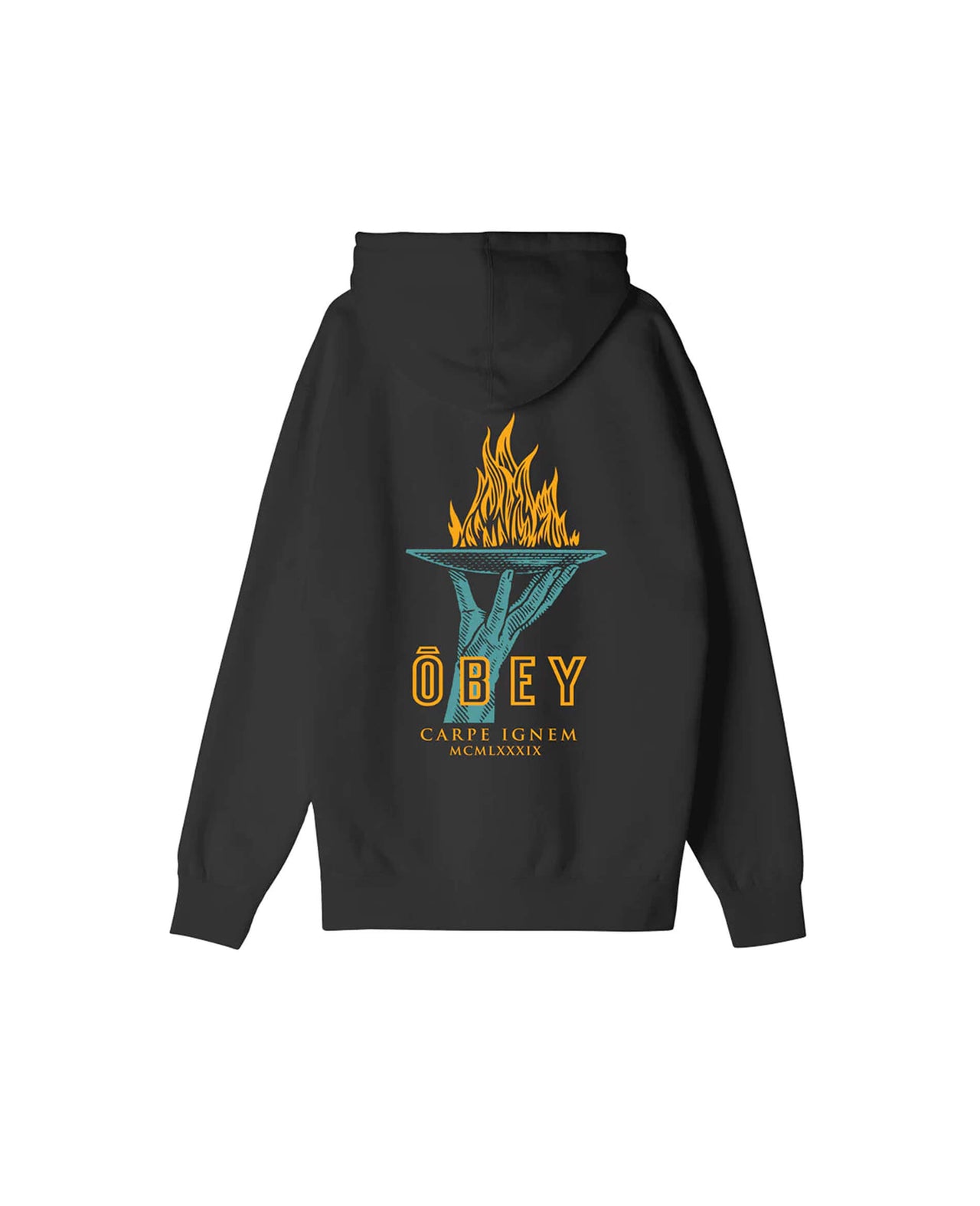 Obey Seize Fire Box Fit Pullover Hood